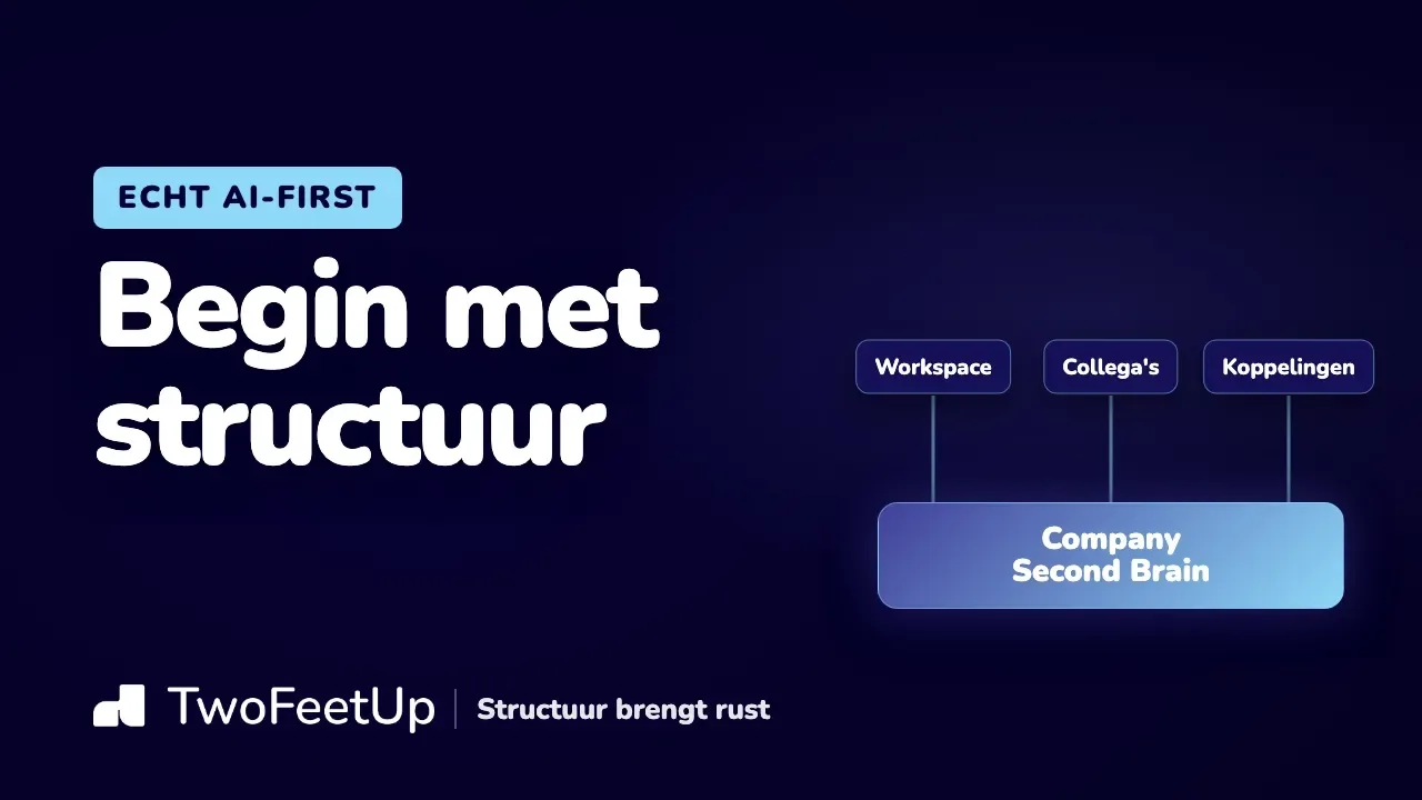 Videostill: AI-first worden begint met structuur, niet met tools