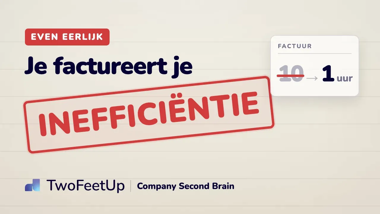 Videostill: Factureer jij nog 10 uur voor 1 uur AI-werk?